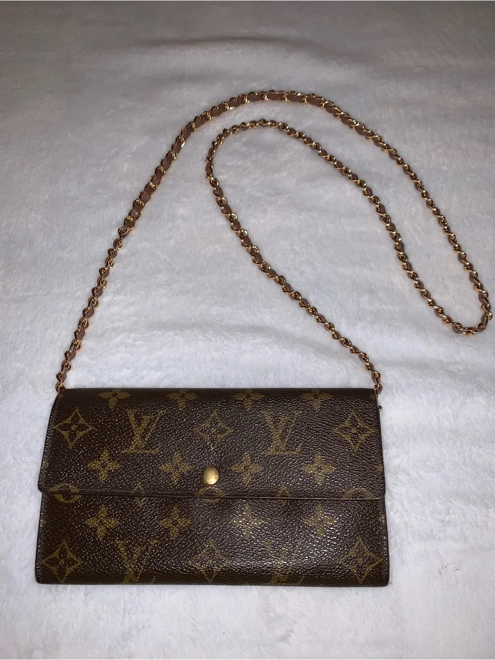 Vintage Authentic Louis Vuitton Monogram Sarah LV Wallet EVC!